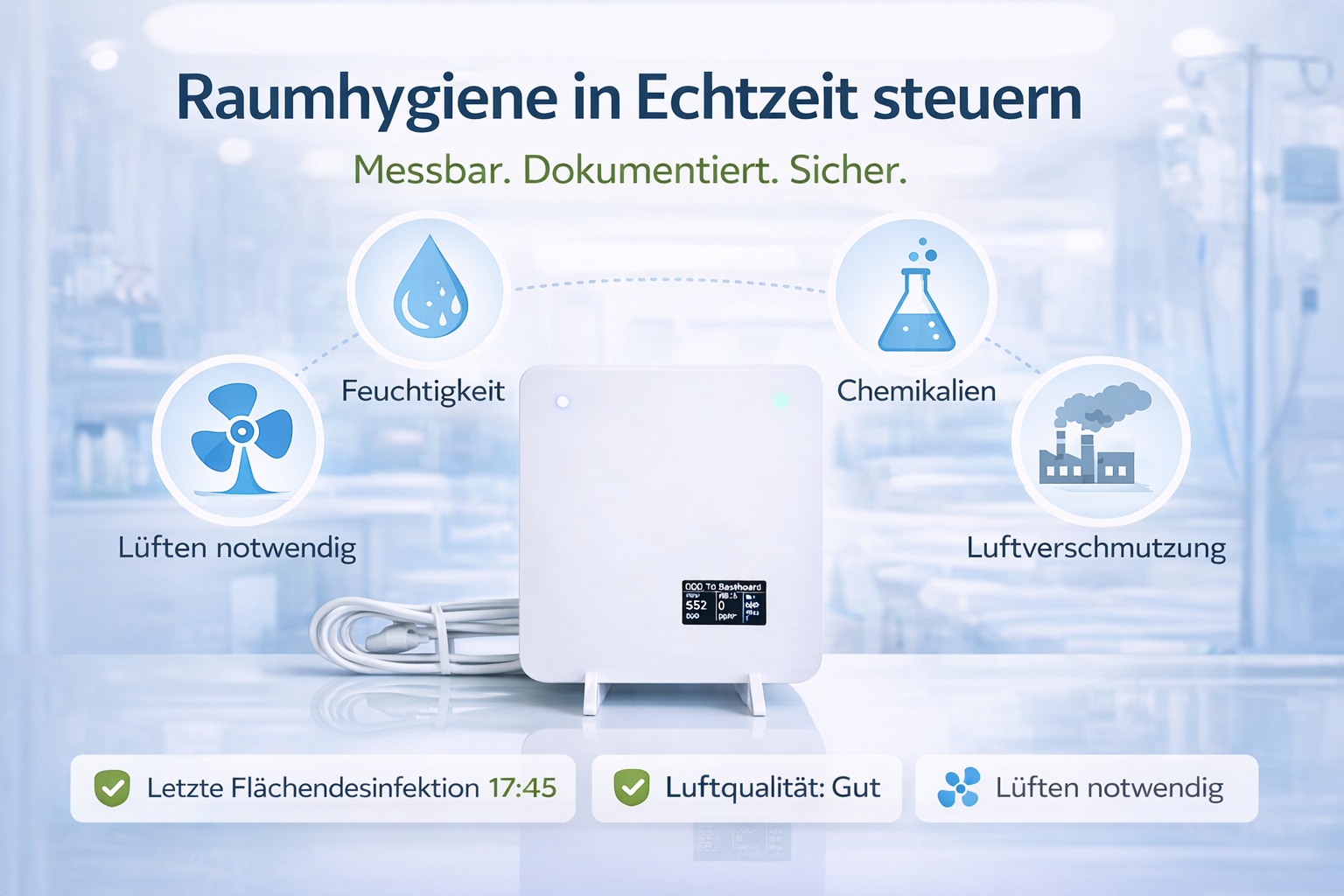AirVentis Air Monitoring System (AMS) – Raumhygiene in Echtzeit steuern