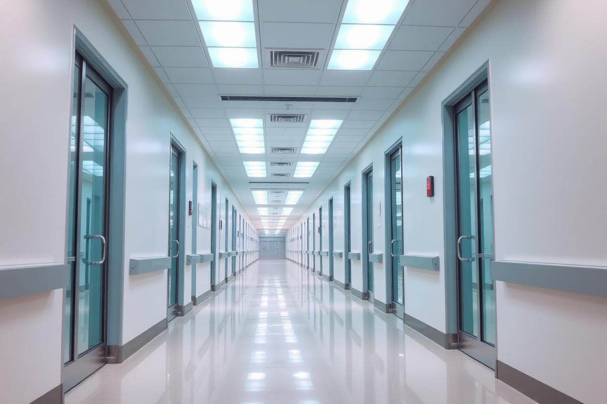 Moderner Klinikflur