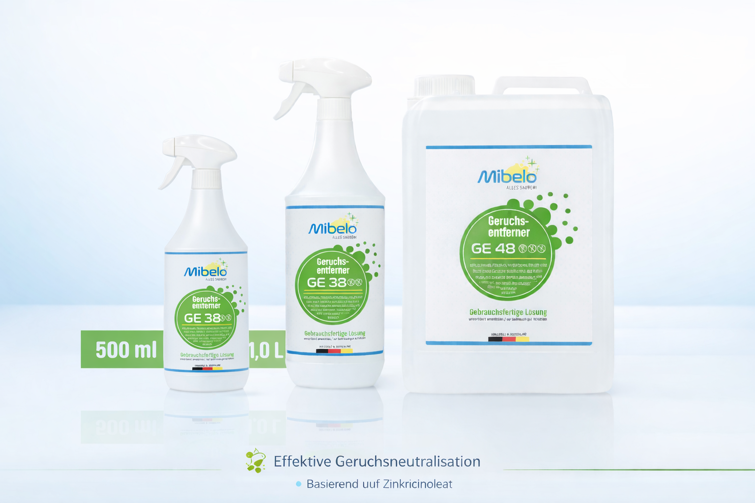 MiBeLo Produktübersicht – Effektive Geruchsneutralisation
